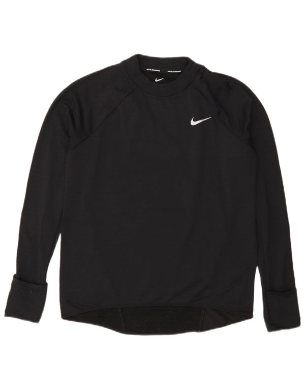 Женские кроссовки NIKE Therma-Fit Top с длинным рукавом UK 10, маленькие черные