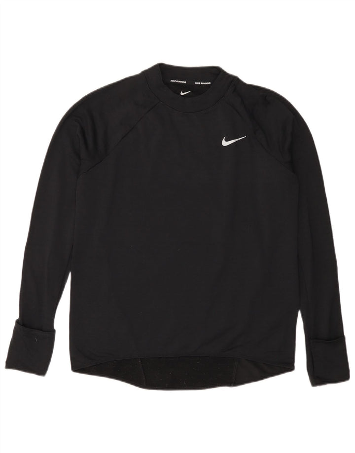 Женские кроссовки NIKE Therma-Fit Top с длинным рукавом UK 10, маленькие черные