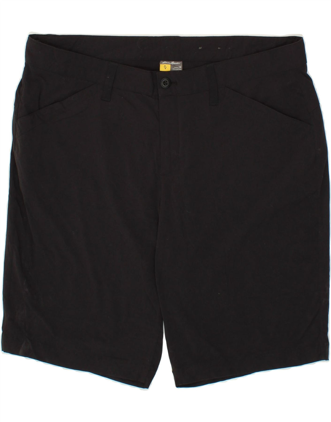 EDDIE BAUER Womens Casual Shorts US 14 XL W36 Black Polyester Vintage Eddie Bauer and Second-Hand Eddie Bauer from Messina Hembry 