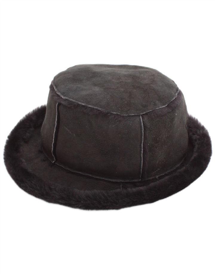 Женская панама из овчины Borsalino, замшевая, среднего серого цвета
