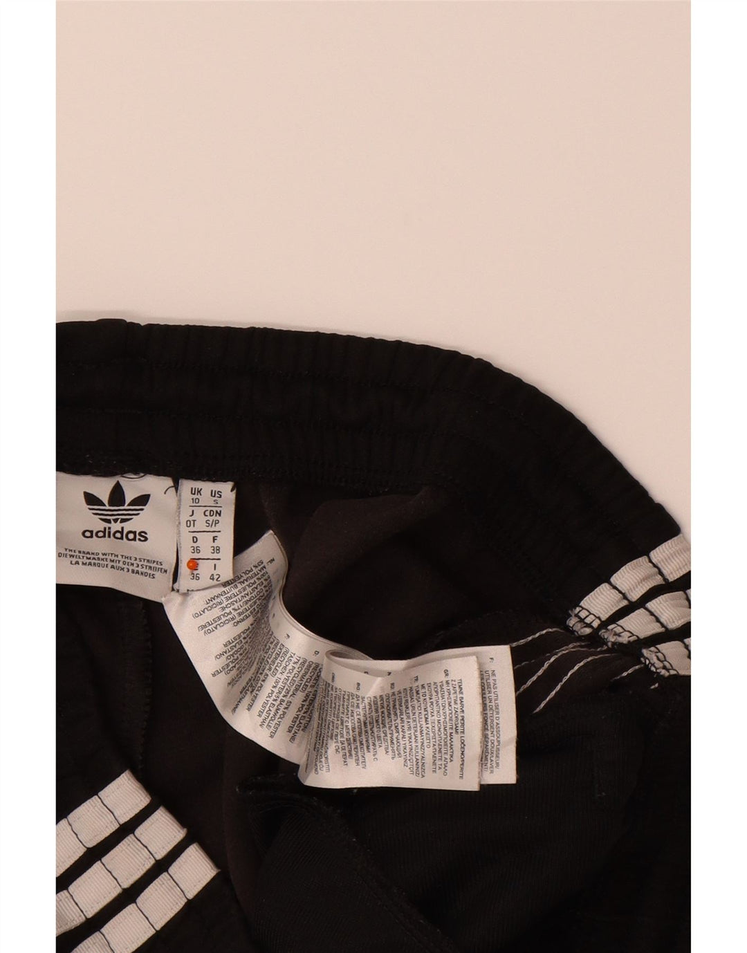 ADIDAS Womens Tracksuit Trousers UK 10 Small Black Polyester Vintage Adidas and Second-Hand Adidas from Messina Hembry 