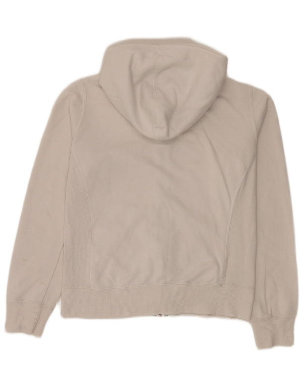 Champion Womens Regular Fit Zip Hoodie Sweater UK 12 Medium White Sports