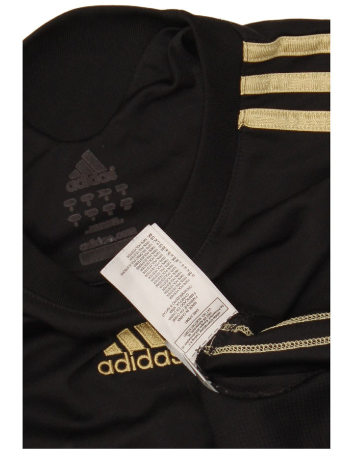 Мужская футболка Adidas с абстрактным узором, маленький черный полиэстер