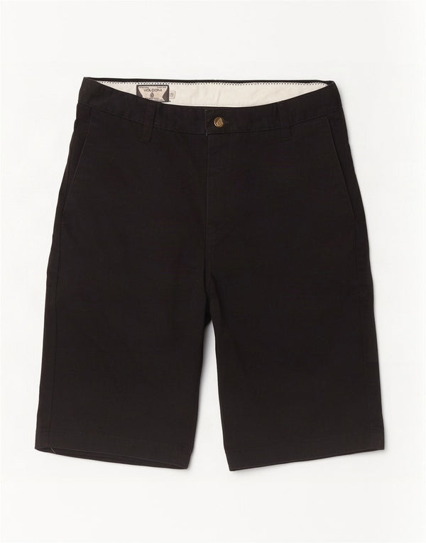 Мужские шорты чинос Volcom W30, средние черные хлопковые