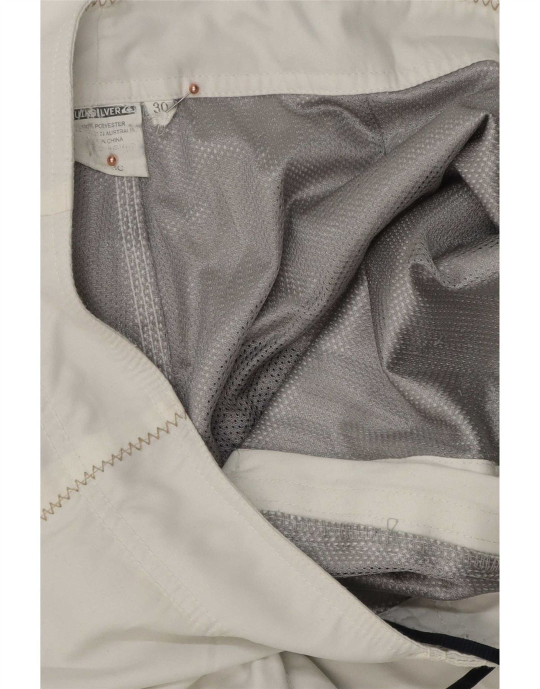Мужские шорты для плавания Quiksilver с рисунком, средний белый полиэстер