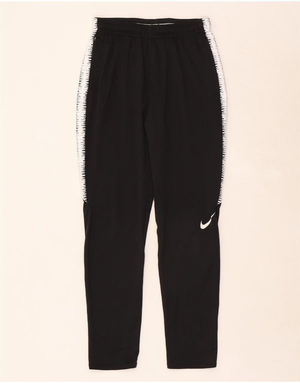 Nike Boys Graphic Tracksuit Trousers 13-14 Years XL Black Colourblock