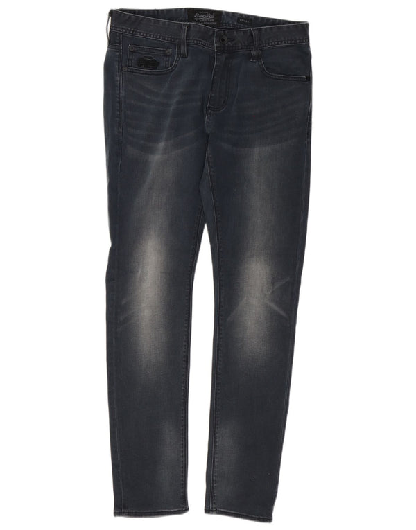 Мужские джинсы скинни Superdry W34 L32, черный хлопок