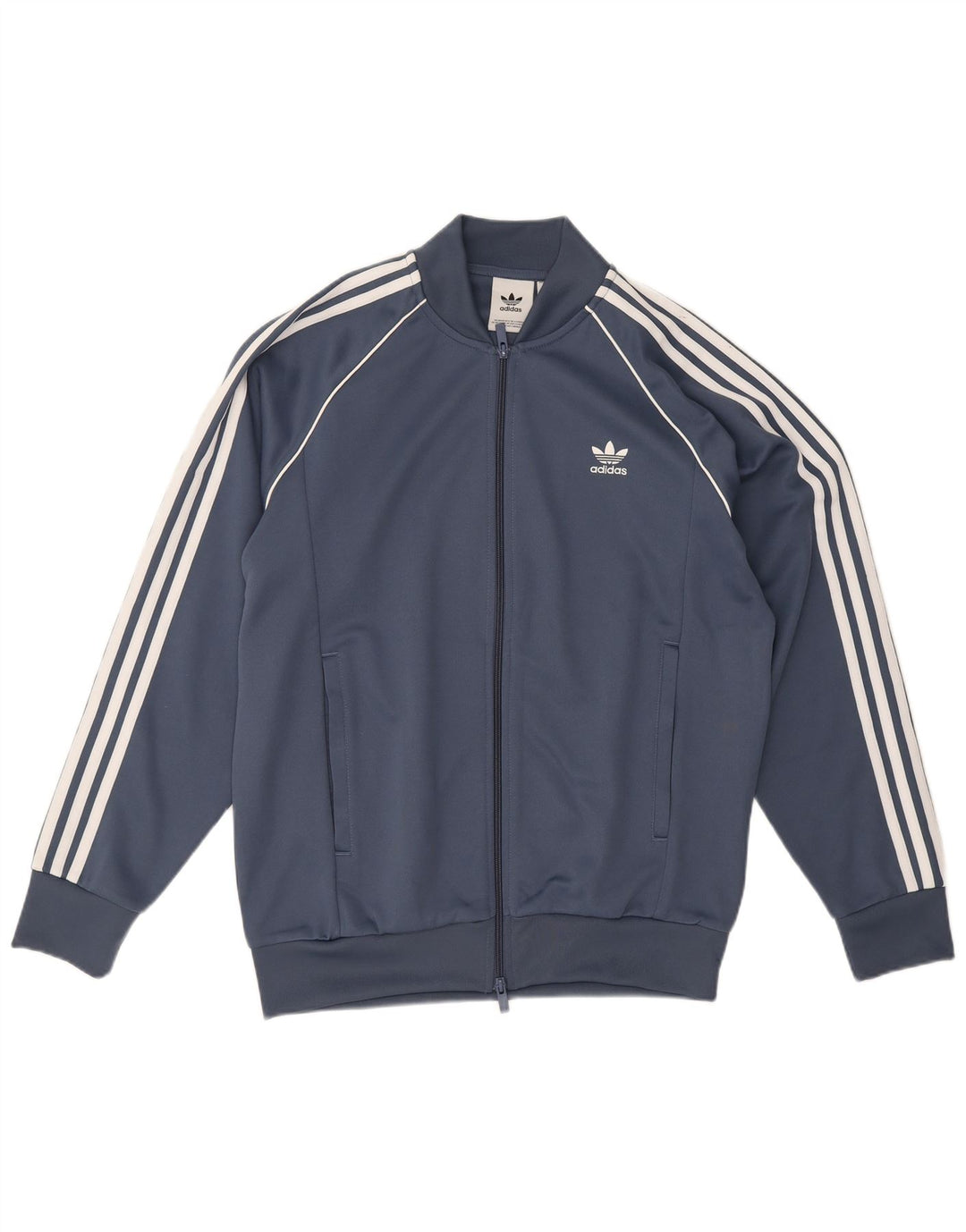 Мужской спортивный костюм Adidas, большая куртка из темно-синего полиэстера