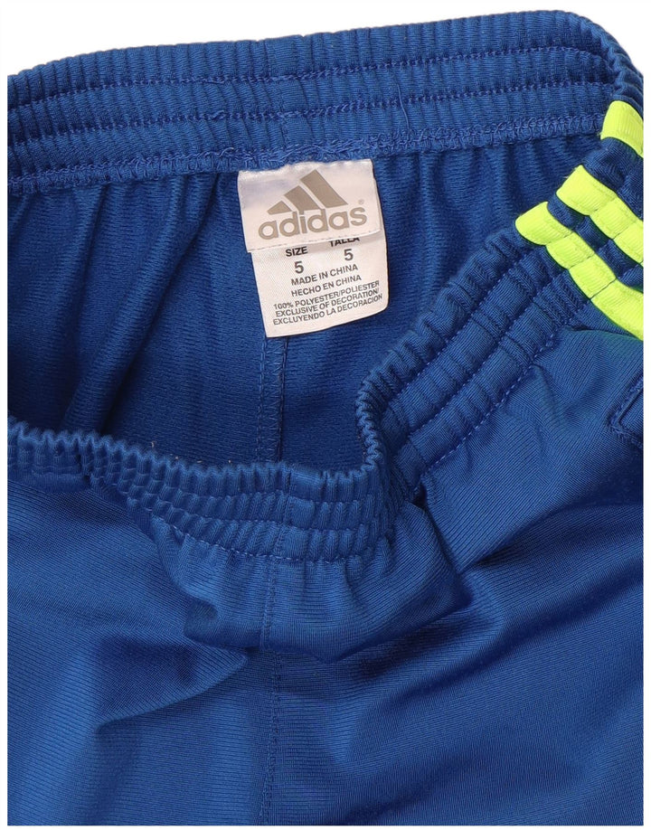 Спортивные брюки Adidas для мальчиков 4-5 лет, синие, полиэстер