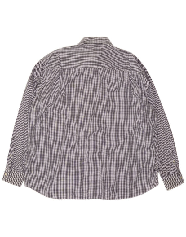 Мужская рубашка для яхтинга Paul & Shark, размер 47, 18, 1/2, 2XL, темно-синяя клетка, хлопок