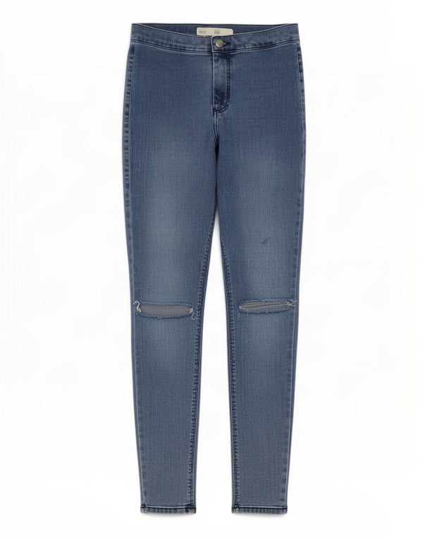 Женские укороченные джинсы скинни Topshop Joni W30 L25, синий хлопок