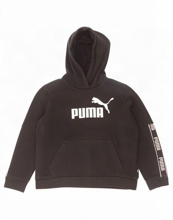 Женский джемпер с капюшоном Puma UK 18 XL, черный хлопок