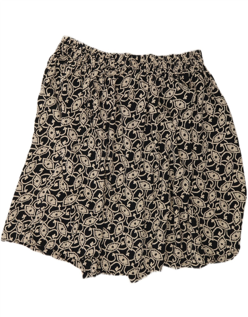 VINTAGE Womens Straight Skirt  W39 2XL Black Floral Vintage Vintage and Second-Hand Vintage from Messina Hembry 
