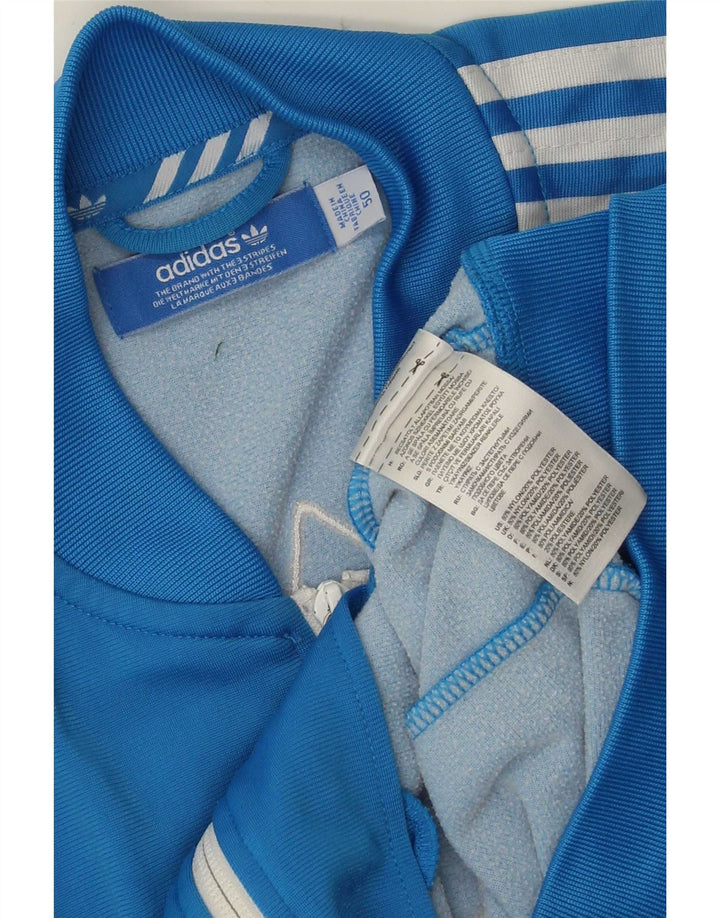Мужской спортивный костюм Adidas с графическим рисунком IT 50, средний синий нейлон