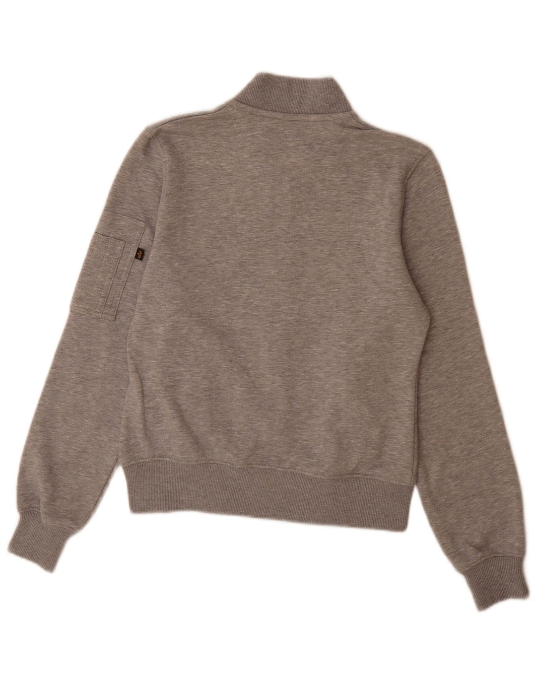 Мужской спортивный костюм Alpha Industries, верхняя куртка XS, серый хлопок с крапинками