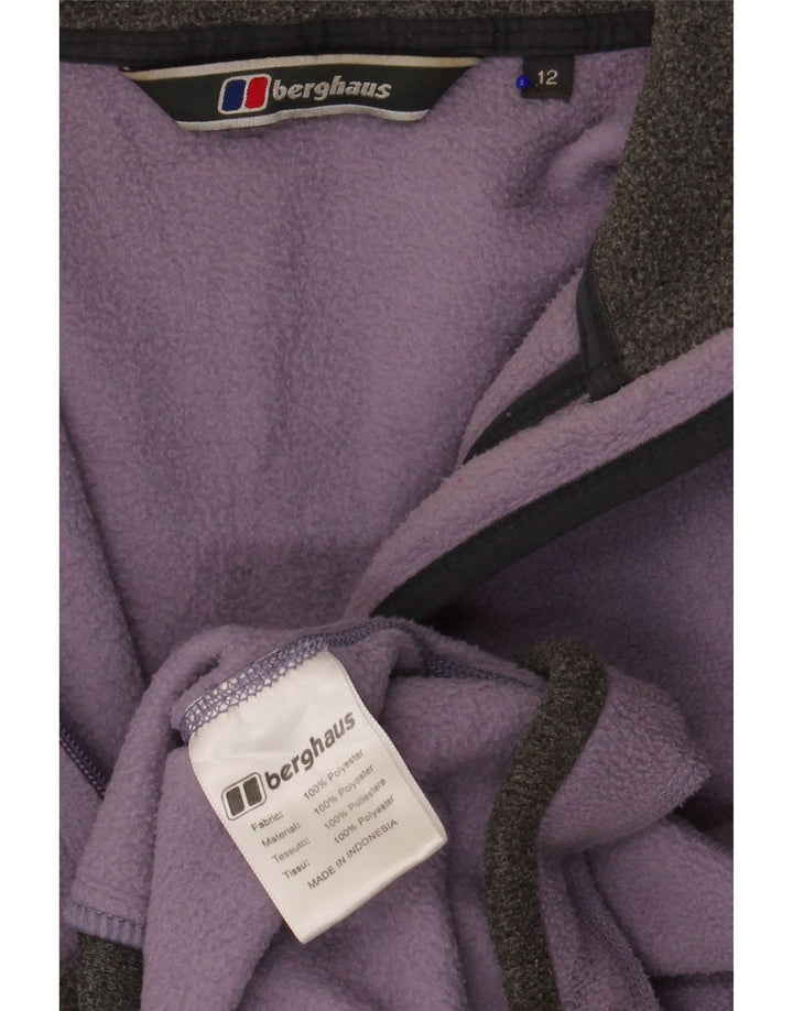Женская флисовая куртка Berghaus UK 12, средний фиолетовый, полиэстер с цветными блоками
