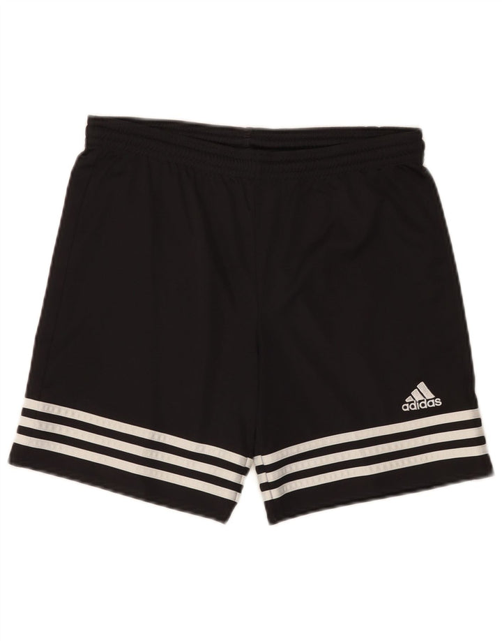 Спортивные шорты Adidas Climalite для мальчиков 12–13 лет, большие черные полиэстеровые