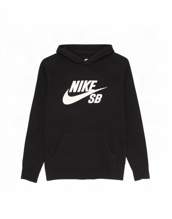 Мужской джемпер с капюшоном с рисунком Nike, средний черный