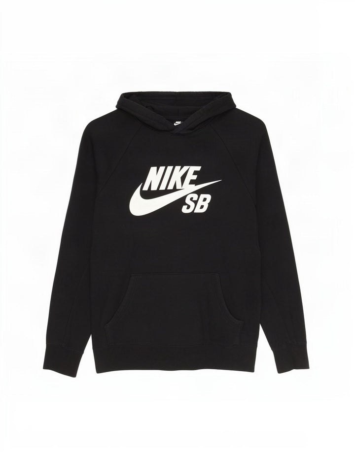 Мужской джемпер с капюшоном с рисунком Nike, средний черный