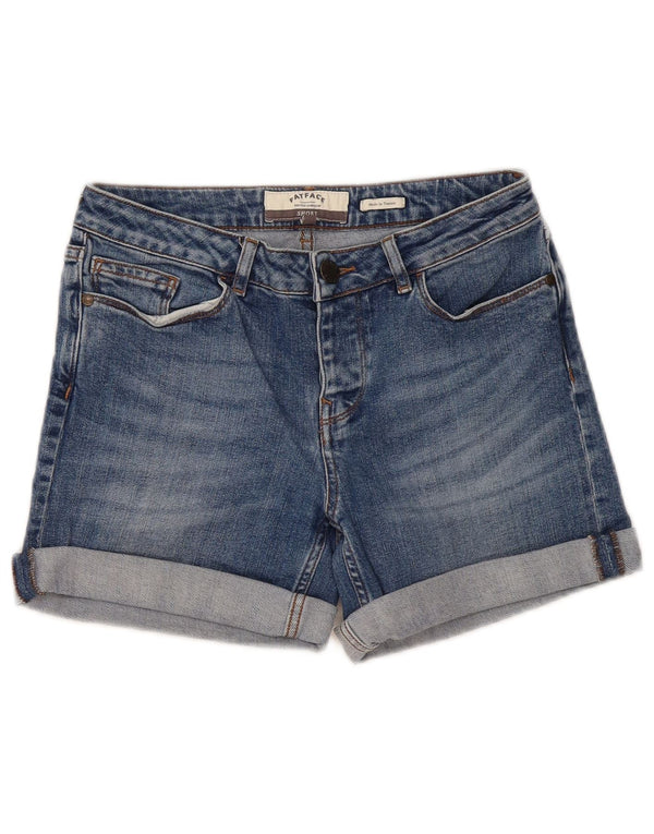 Fat Face Womens Denim Shorts UK 8 Small W28  Blue Cotton