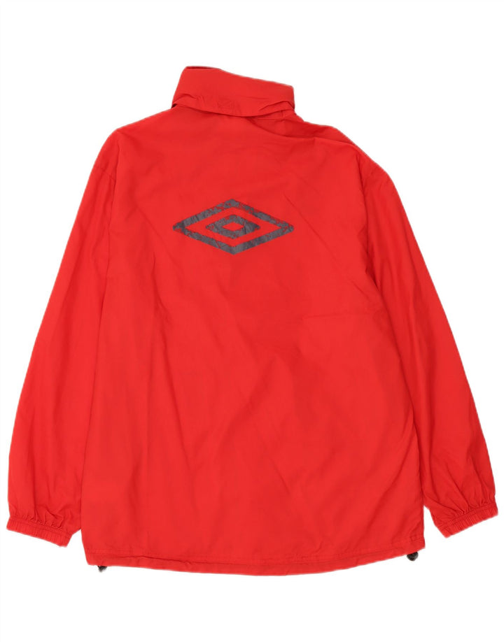 Umbro Дождевик с капюшоном и графическим рисунком для мальчиков 13-14 лет Красный