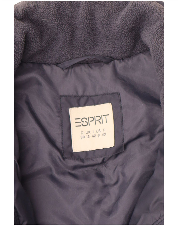 Женское стеганое пальто Esprit UK 12 Medium Navy Blue
