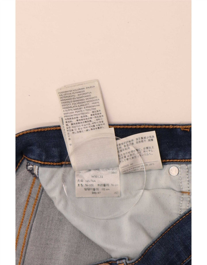 Женские прямые джинсы Levi's 314 Shaping W30 L31, синий хлопок