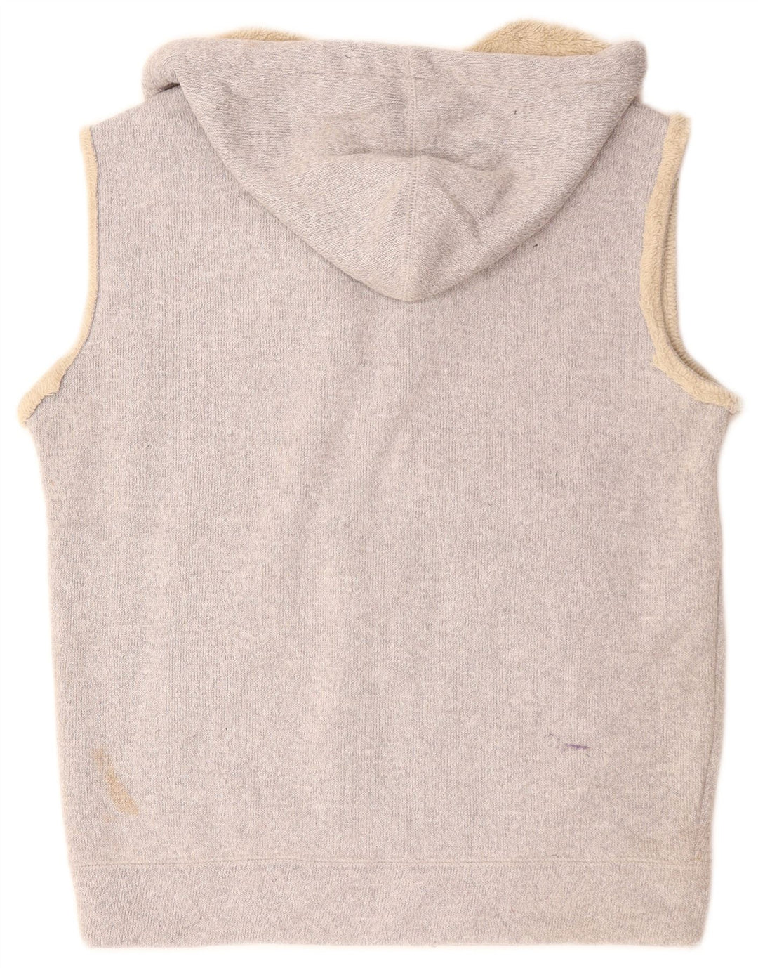 BILLABONG Мужской свитер без рукавов на молнии с капюшоном, маленький серый полиэстер