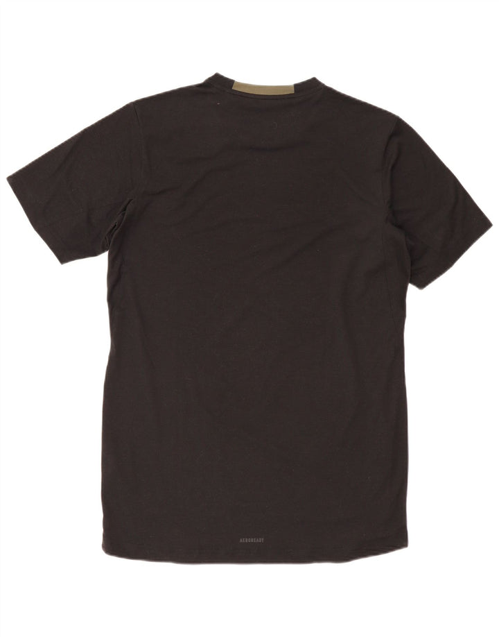 Мужская футболка ADIDAS Aeroready Slim Fit, верх среднего размера, черный полиэстер