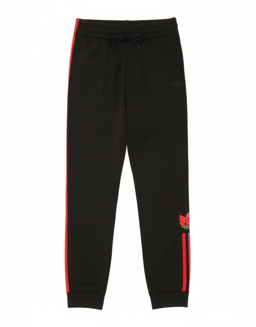 Спортивный костюм Adidas для мальчиков с графическим рисунком Брюки для бега 14-15 лет Черный полиэстер