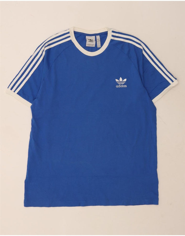 Мужская футболка Adidas Top XL, синяя, хлопок