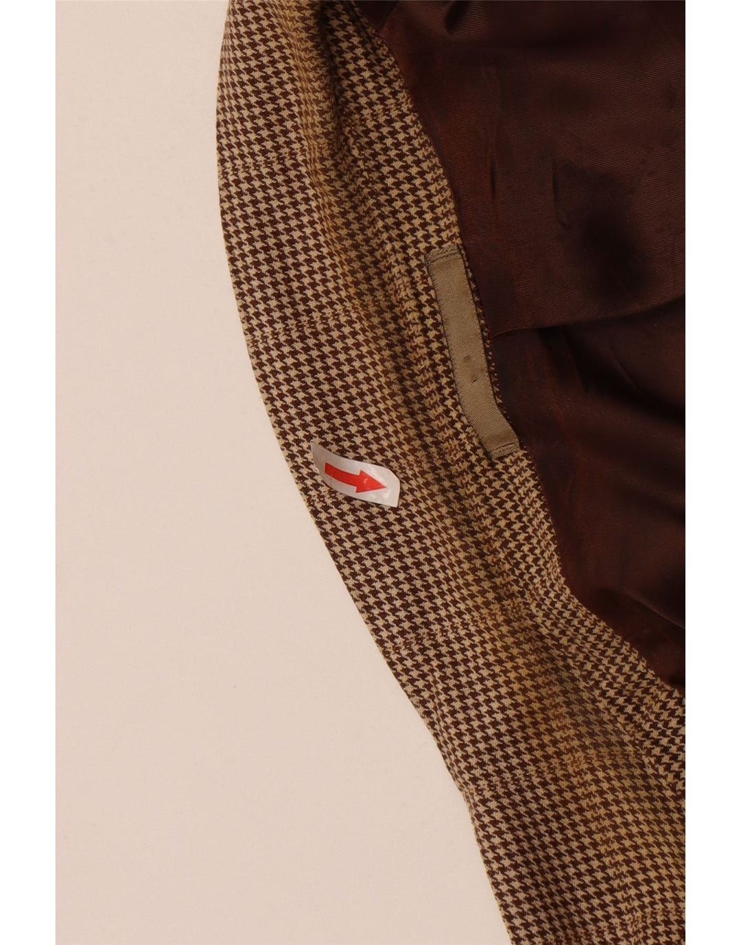 Мужской пиджак Aquascutum на 2 пуговицах, Великобритания, 42 XL, коричневый, шерсть с узором «гусиные лапки»