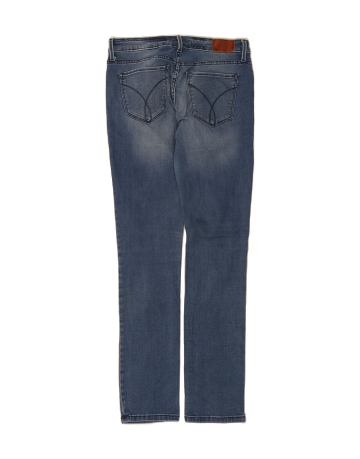 CALVIN KLEIN Womens Distressed Skinny Jeans W30 L32 Blue Vintage Calvin Klein and Second-Hand Calvin Klein from Messina Hembry 