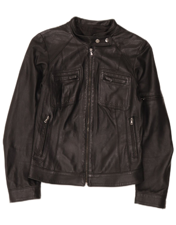 Винтажная женская кожаная косуха IT 42 Medium Black