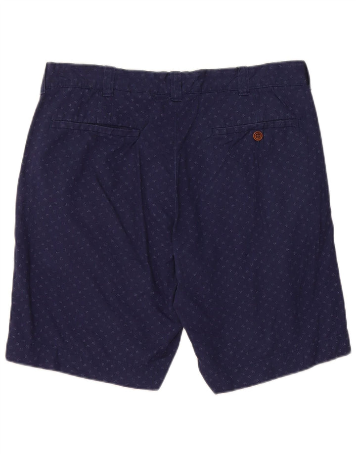 Мужские шорты чинос J. CREW Stanton W32, средний темно-синий пятнистый хлопок