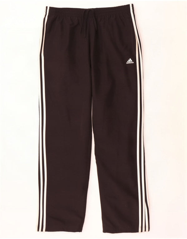Мужские спортивные брюки Adidas Climalite, большие черные полиэстеровые брюки