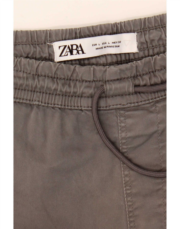 Женские брюки-чиносы Zara для бега, большие W32 L27, серые