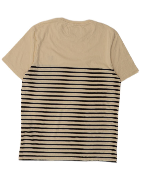 Мужская футболка LYLE & SCOTT из хлопка среднего бежевого цвета в полоску