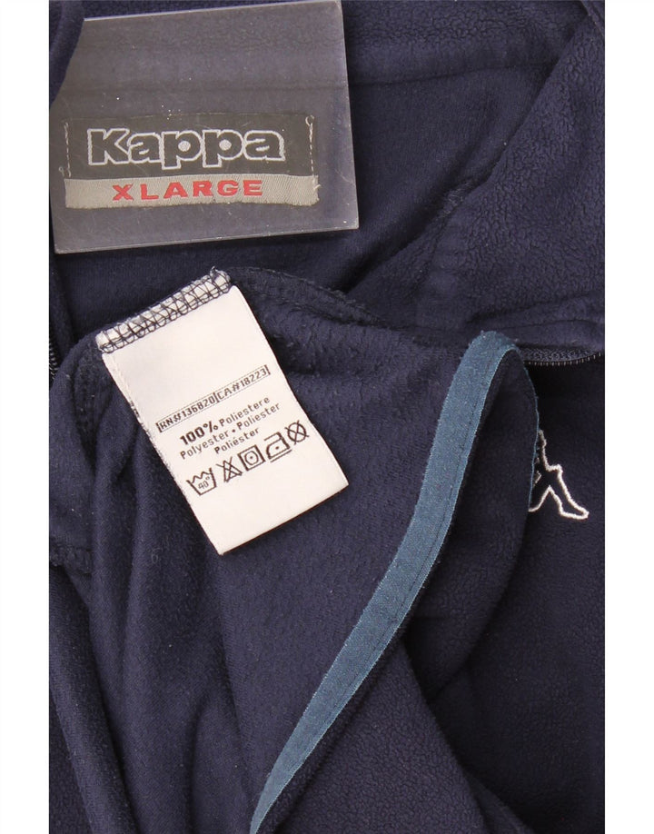 Мужская флисовая куртка KAPPA UK 42 XL темно-синяя, полиэстер