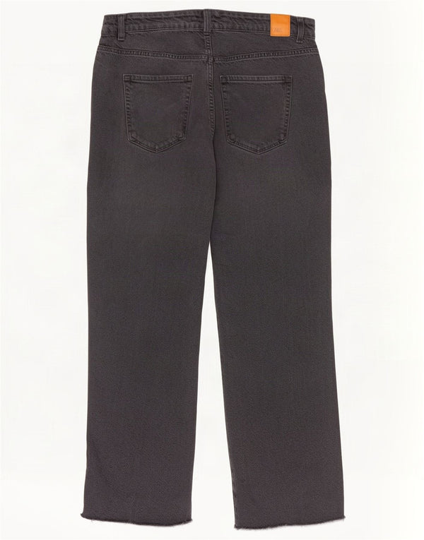 Женские прямые джинсы Zara с высокой посадкой EU 40 Medium W30 L29 Серые