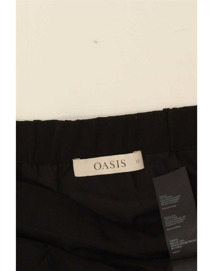Женский топ Oasis с открытыми плечами с рукавами 3/4, Великобритания 12, средний черный полиэстер