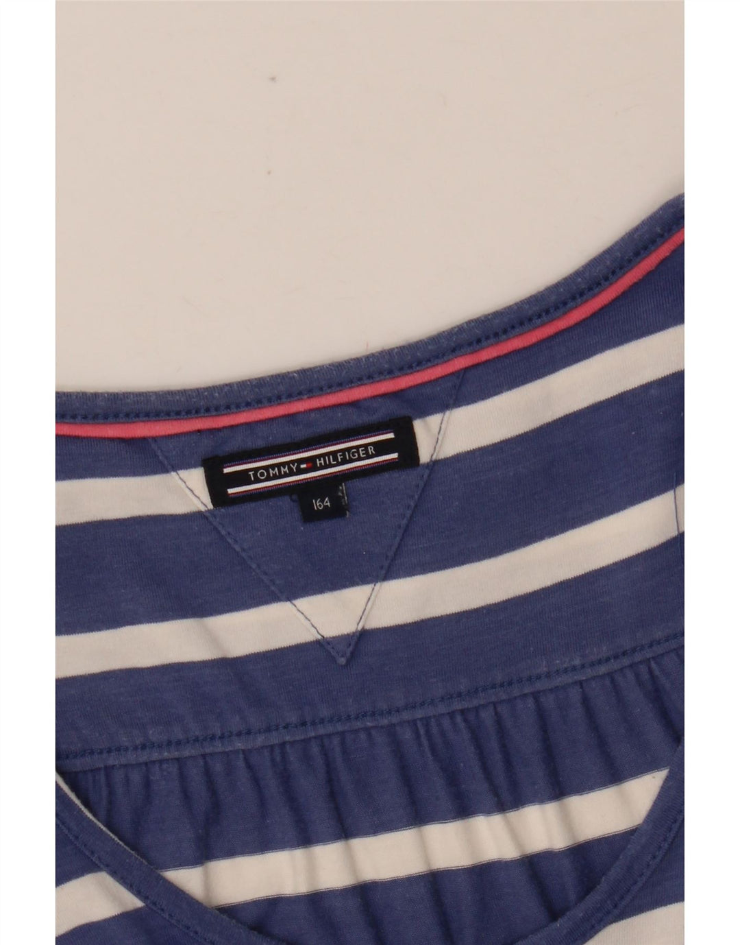 TOMMY HILFIGER Базовое платье без рукавов для девочек 14–15 лет, темно-синее в полоску