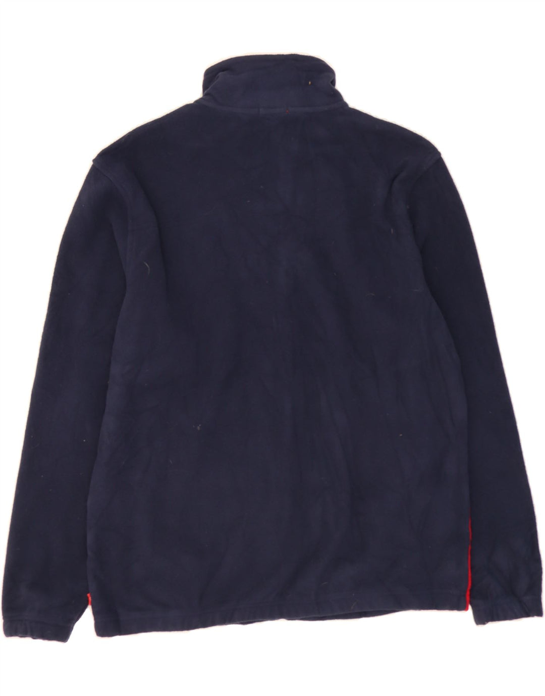 IZOD Mens Fleece Jacket UK 38 Medium Navy Blue Colourblock Polyester Vintage Izod and Second-Hand Izod from Messina Hembry 