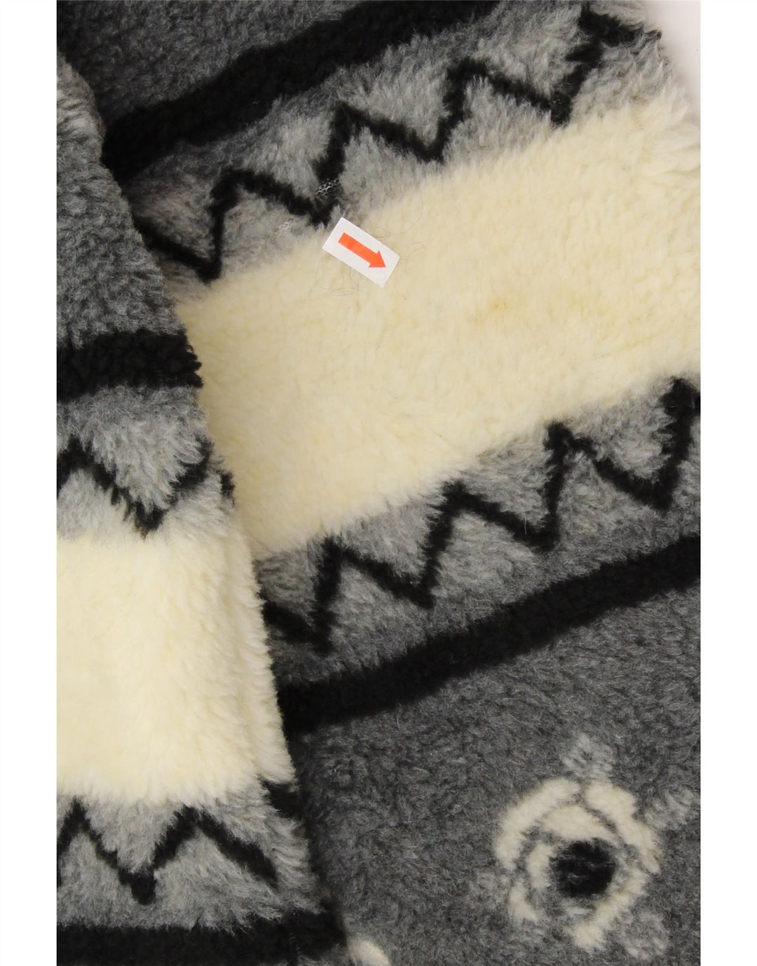 ВИНТАЖНАЯ женская ветровка из шерпа, Великобритания, 20/22, 2XL, бежевая полоска