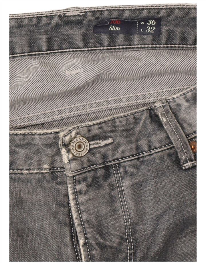 Мужские джинсы Armani Slim W36 L32 Серые, хлопок