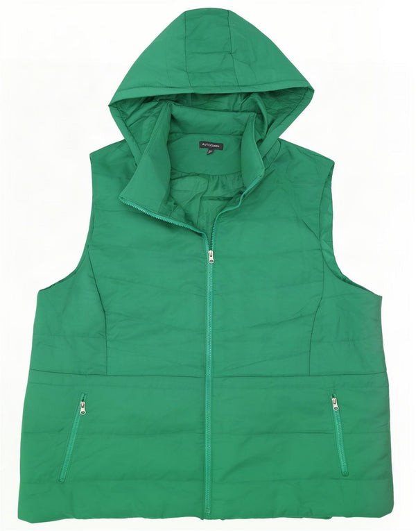 Женский утепленный жилет с капюшоном Marks & Spencer UK 26 5XL, зеленый