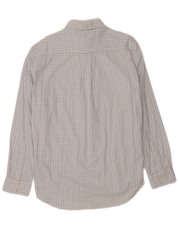 Мужская рубашка стандартного кроя Gant, размер 43/44, 17 1/2 XL, синяя хлопковая клетка в мелкую клетку