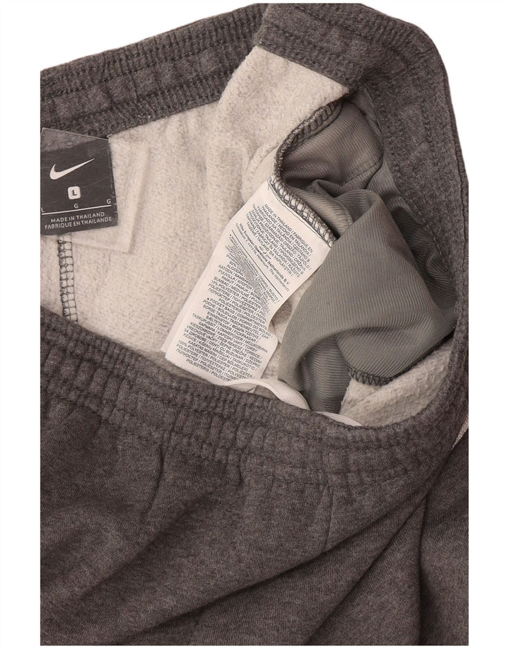Мужские спортивные брюки Nike, джоггеры, большие серые, хлопковые