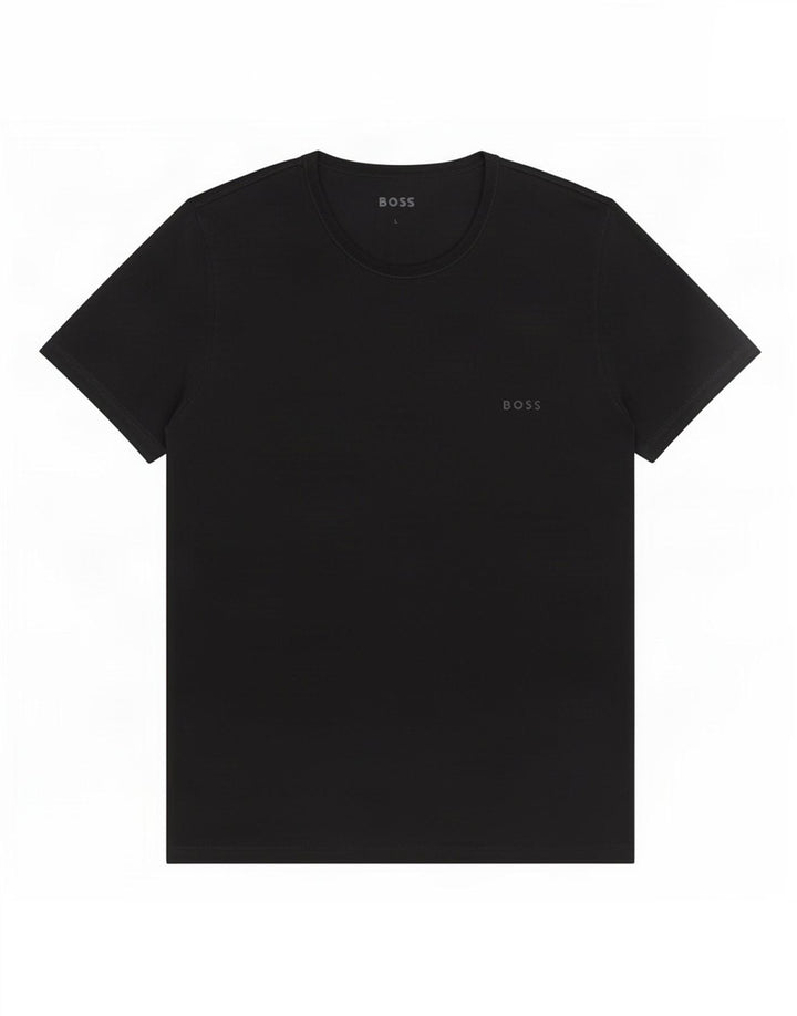 Мужская футболка Hugo Boss, большой черный хлопок