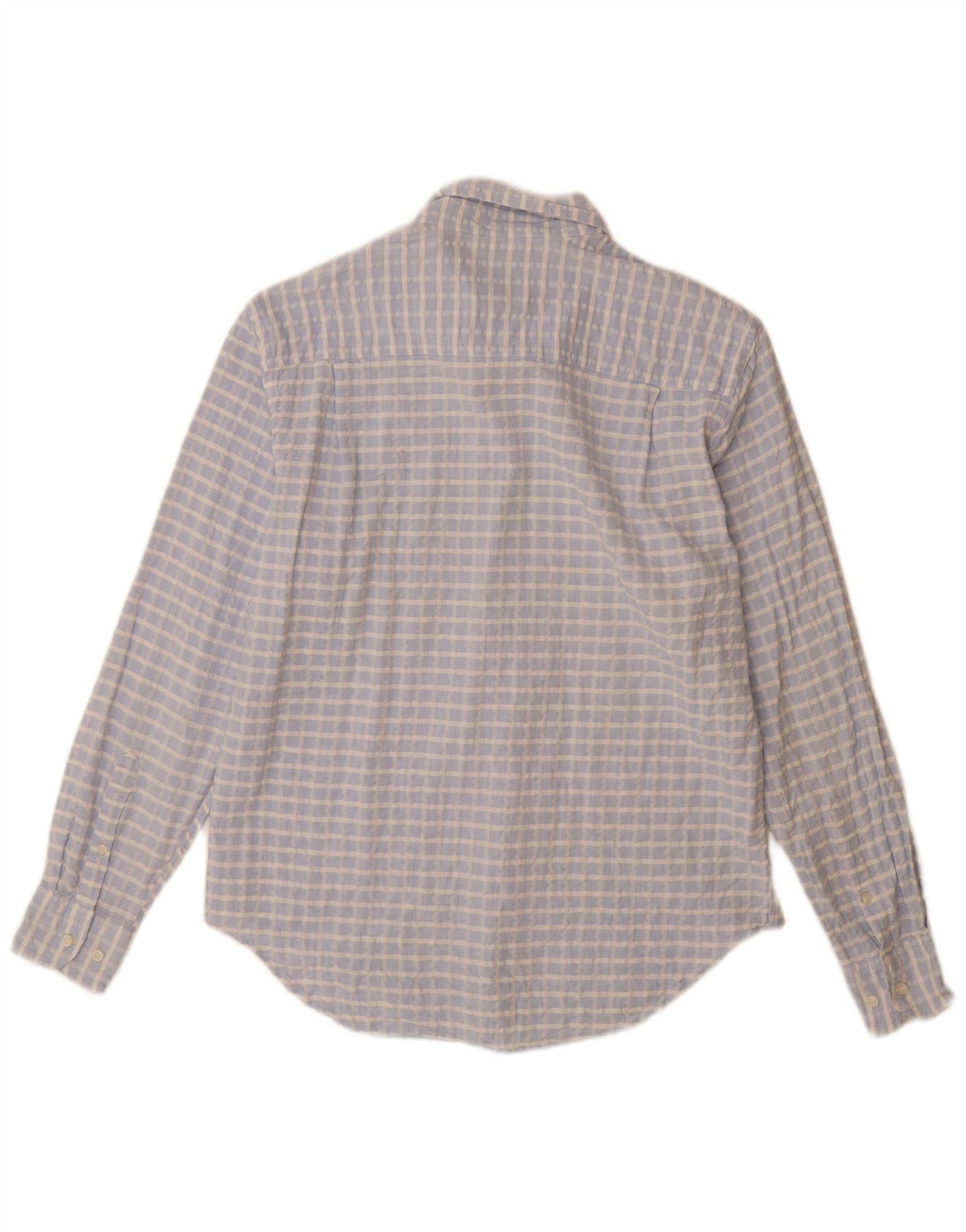 Мужская рубашка Trussardi, размер 41, 16, большая синяя клетка, хлопок